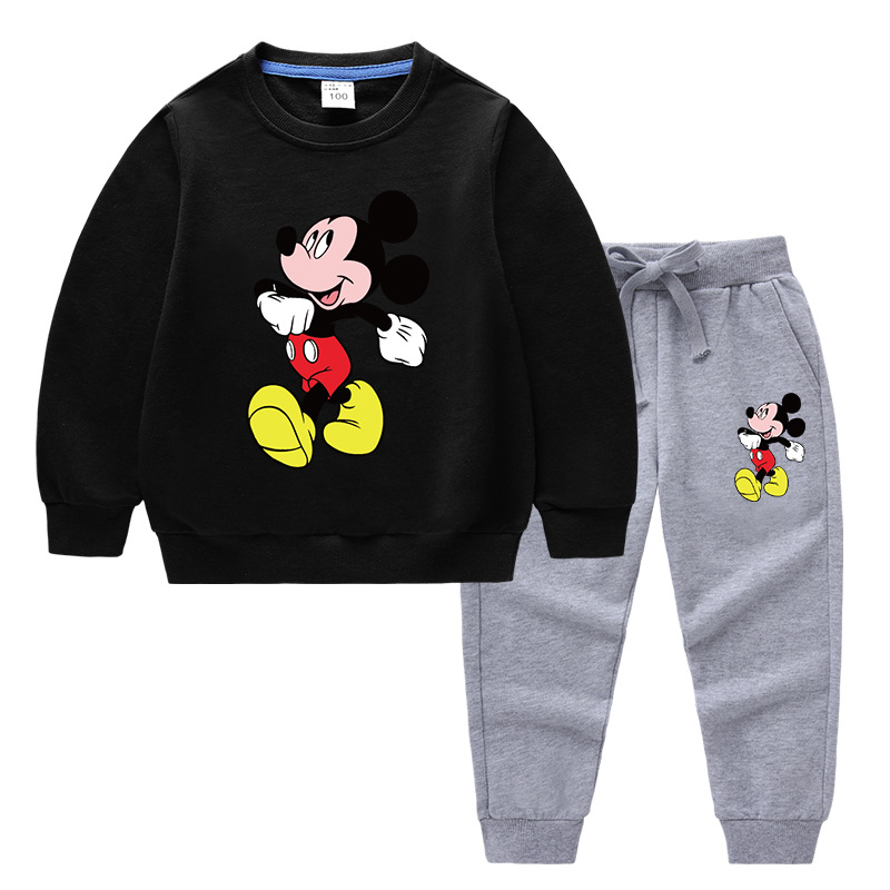 2020 Children's Autumn And Winter Cartoon Sweater Sets Printing A