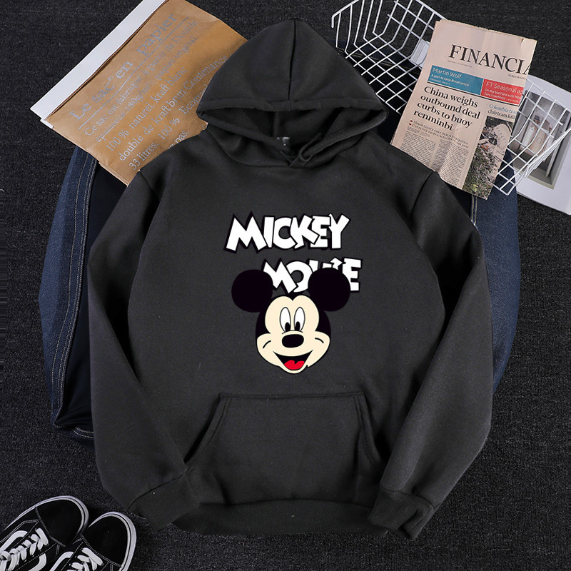 2020 New Autumn And Winter Plus Size Long Sleeve Printed Hoodie B With Pocket