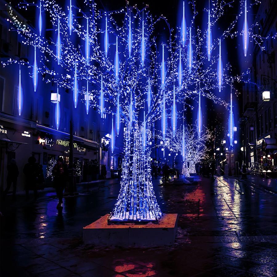 🌟Christmas Hot Sales🌟 2020 Dated Best decoration-Meteor Snow Fall LED Lights Set(1 set 8 pcS)🔥(Buy more save more)