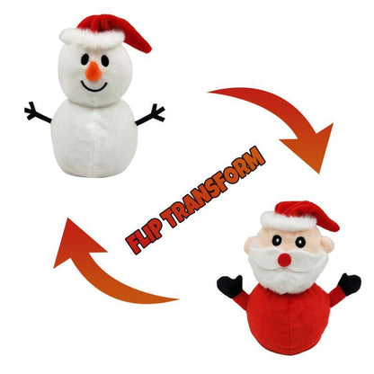 🌟Christmas Hot Sales🌟 2020 New Dated Snowman Dolls For Child🎁Reversible Snowman Plush Toy