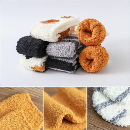 🔥Hot sale in autumn and winter🔥-Cute warm cat scratching socks