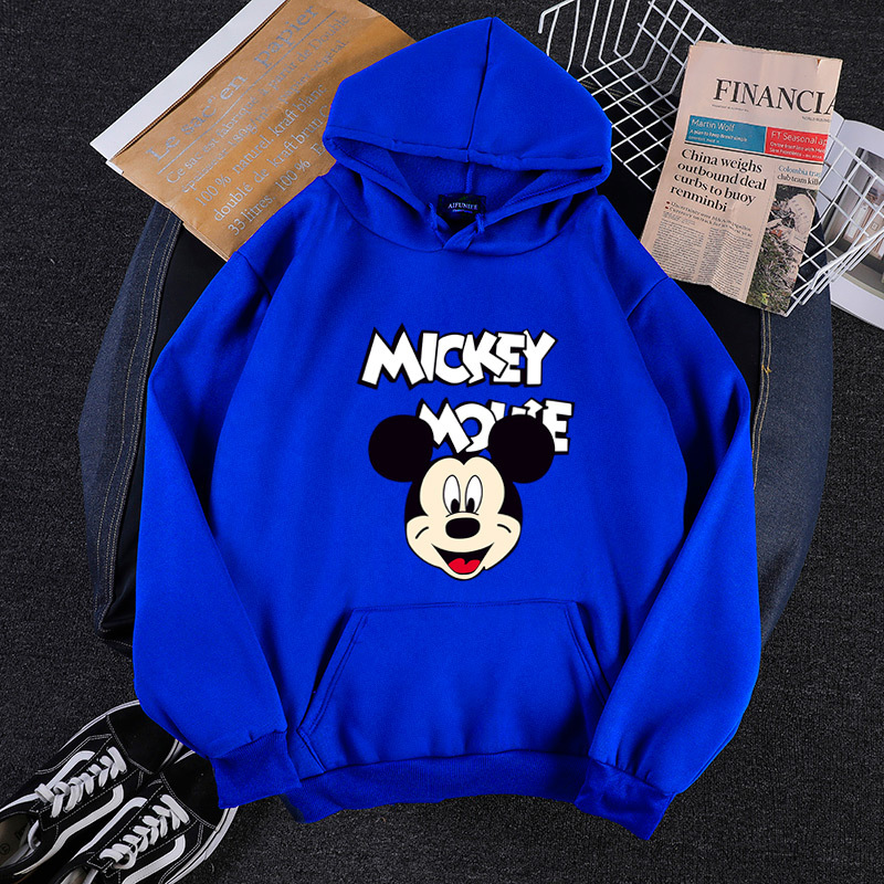 2020 New Autumn And Winter Plus Size Long Sleeve Printed Hoodie B With Pocket