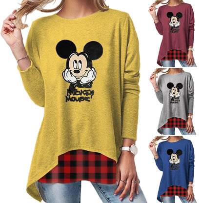 2020 New Plus Size Long Sleeve Tops-Printed C