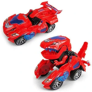 🌟Christmas Best Gifts for child🎁Deformed dinosaur LED Car