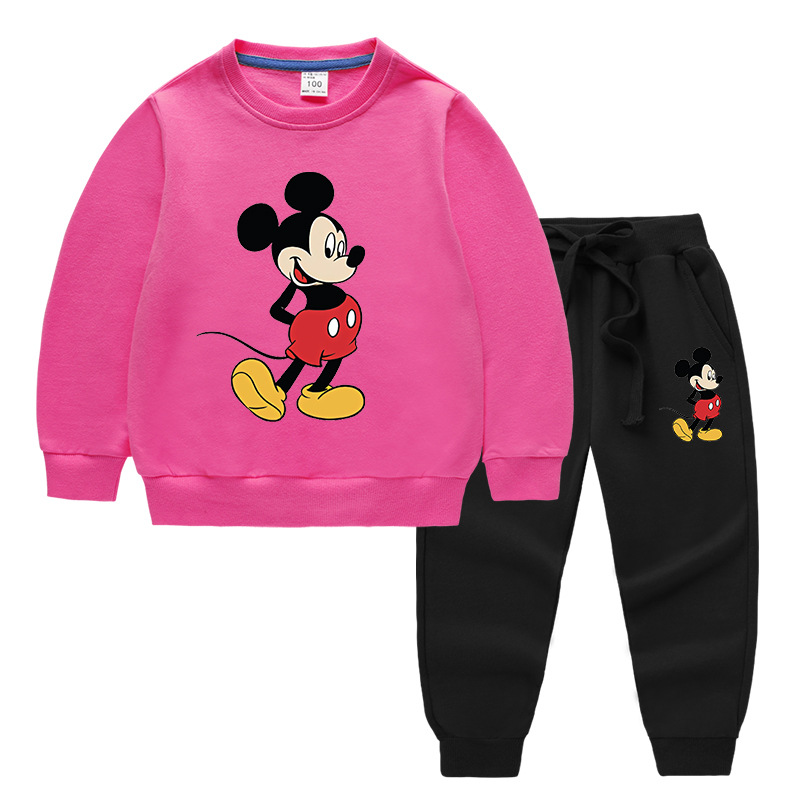 2020 Children's Autumn And Winter Cartoon Sweater Sets Printing C