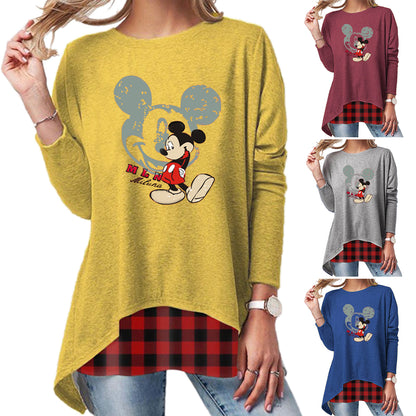 2020 New Plus Size Long Sleeve Tops-Printed A