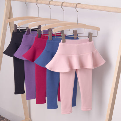 🔥Fall Winter Hot Sales Kid's Skirt🔥-Sabrina Plush Skirt Leggings🔥
