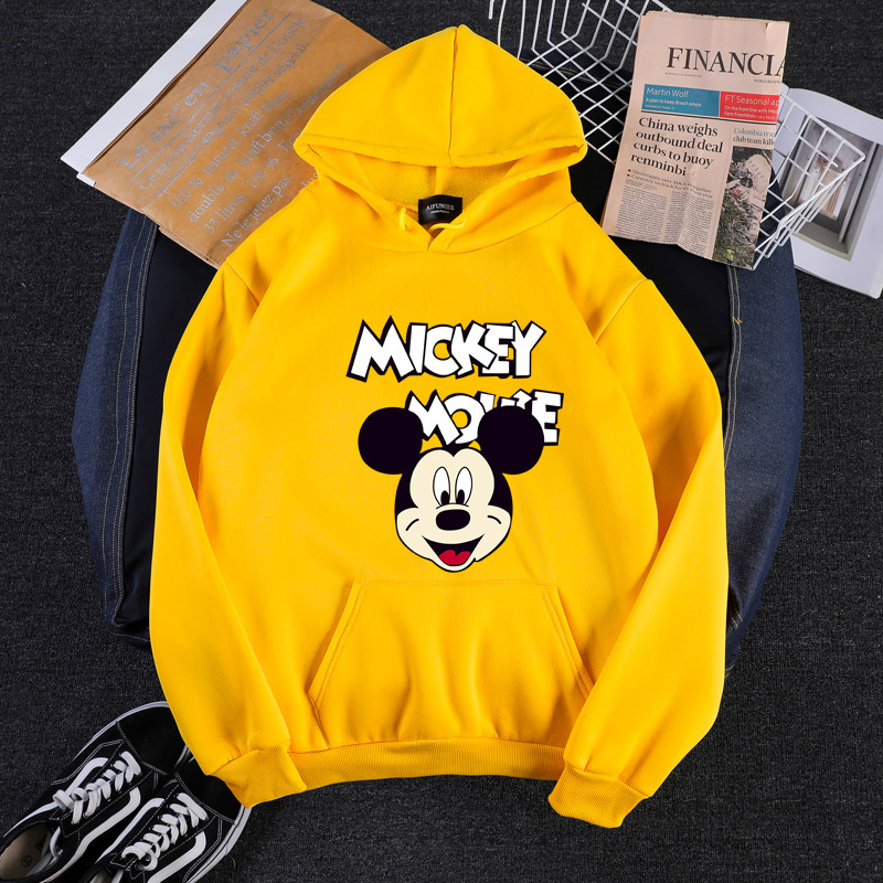 2020 New Autumn And Winter Plus Size Long Sleeve Printed Hoodie B With Pocket