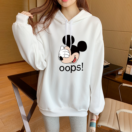 2020 New Autumn And Winter Plus Size Long Sleeve Printed Hoodie A